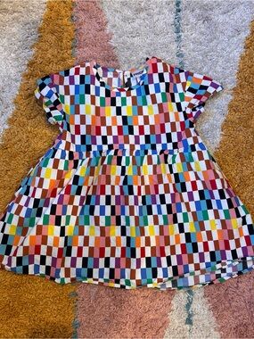 Target PRIDE collection rainbow checker dress size 5